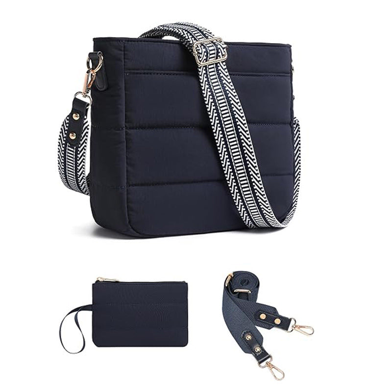 Fashionable shoulder bag with removable card case Stornfield