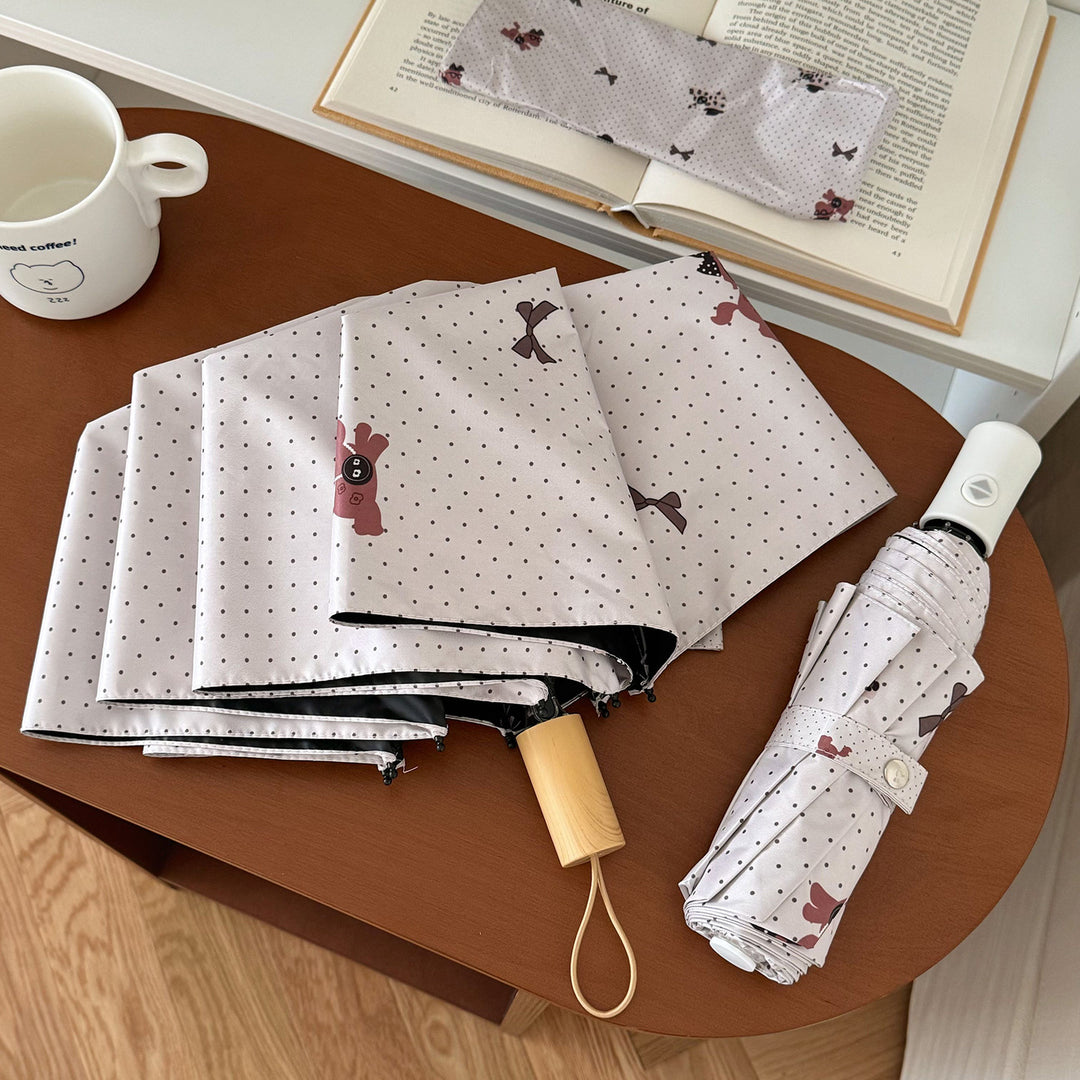 Ladies collapsible umbrella with playful design Stornfield