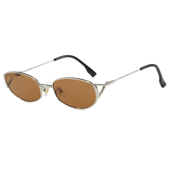 Women's fashionable sunglasses in an elegant oval design with high-quality metal frame Stornfield