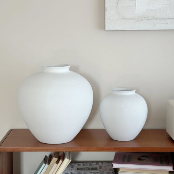 Artistic Stoneware Garden Vase