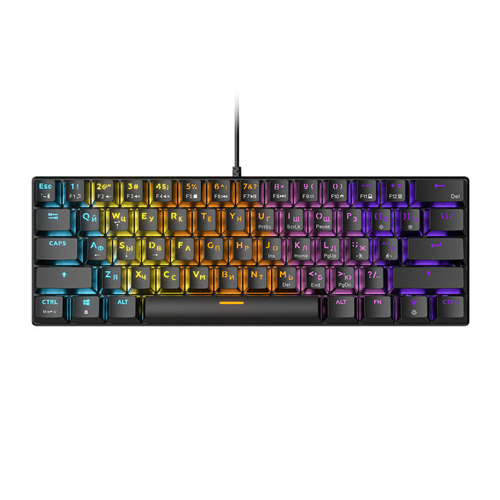 Compact RGB Mechanical Keyboard with Mixed Light Features Stornfield