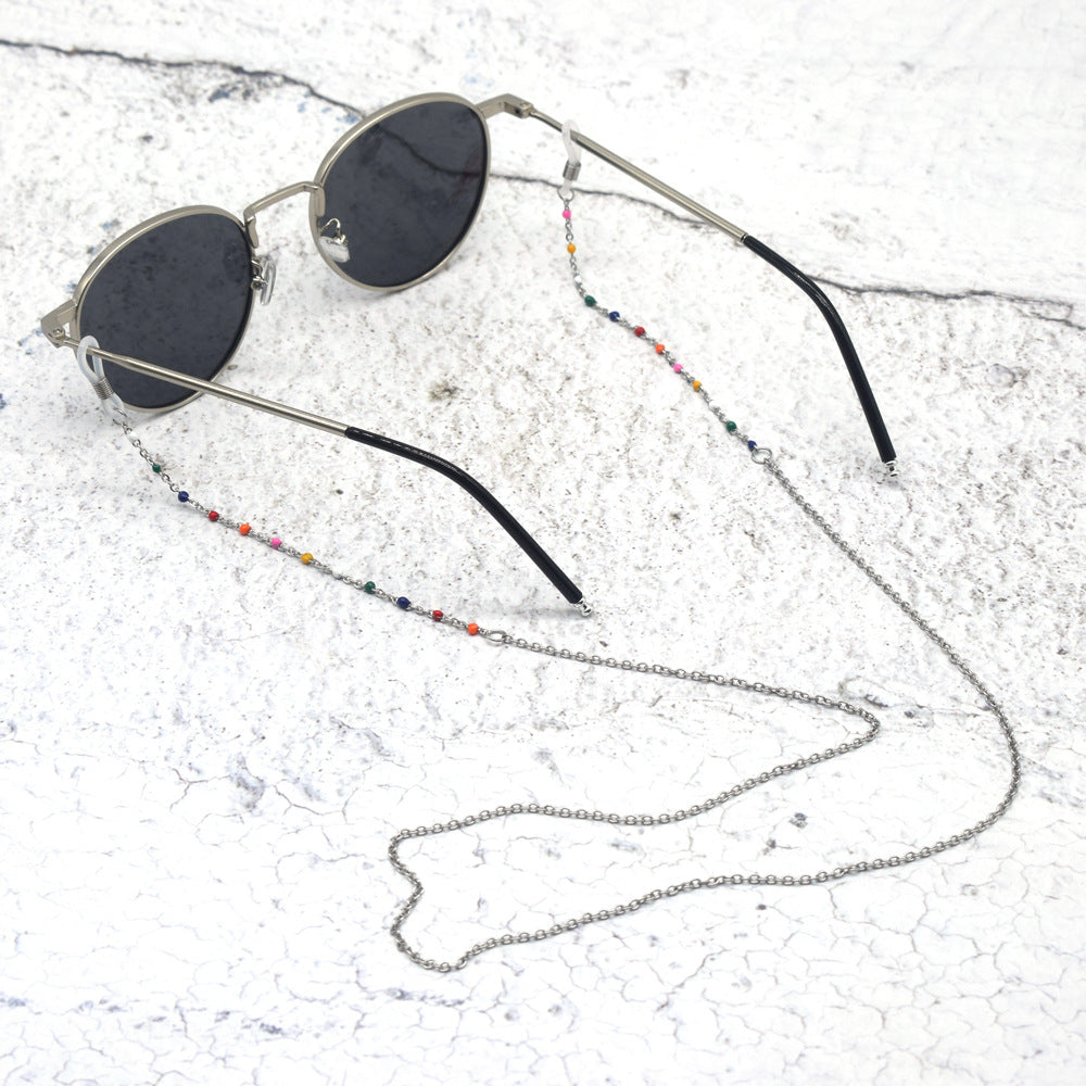 Vibrant Multi-Colored Beaded Eyewear Chain Stornfield