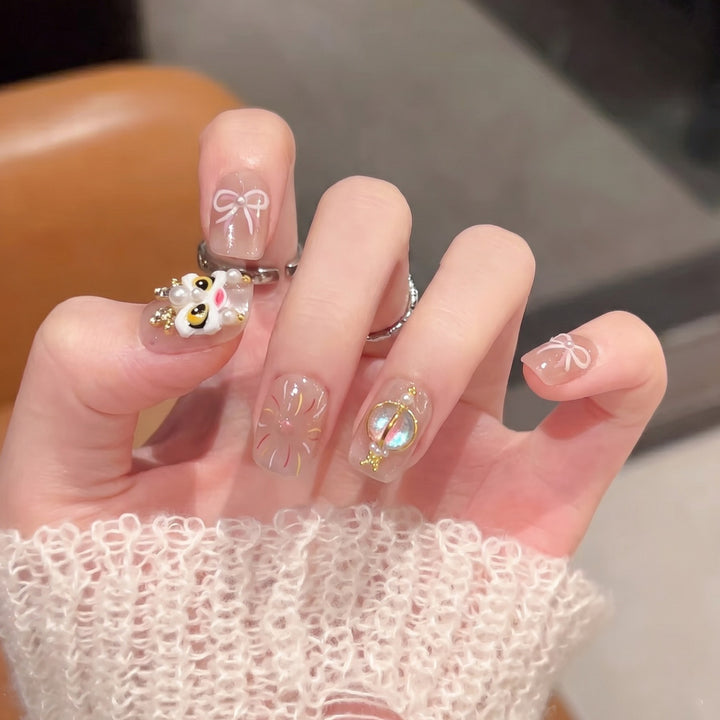 Artistic Themed Press-On Nail Set Stornfield