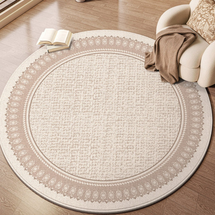 Natural Fiber Decorative Round Area Rug
