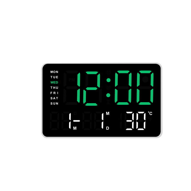 Digital Wall Clock with Temperature and Date Display Stornfield