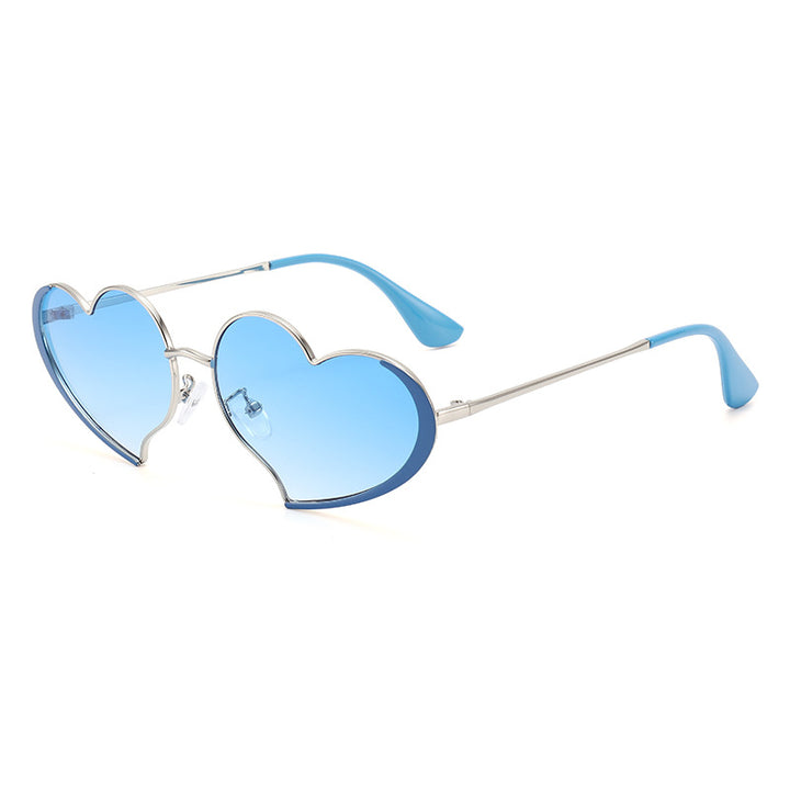 Ladies heart-shaped sunglasses with glamorous frame Stornfield