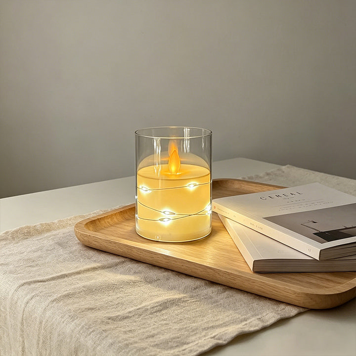 LED Scented Candle with Flame Effect Stornfield