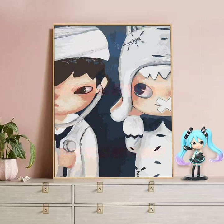 Playful Character Illustration Canvas Art Stornfield