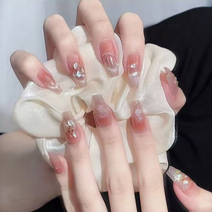 Artistic nails with glitter accents Stornfield