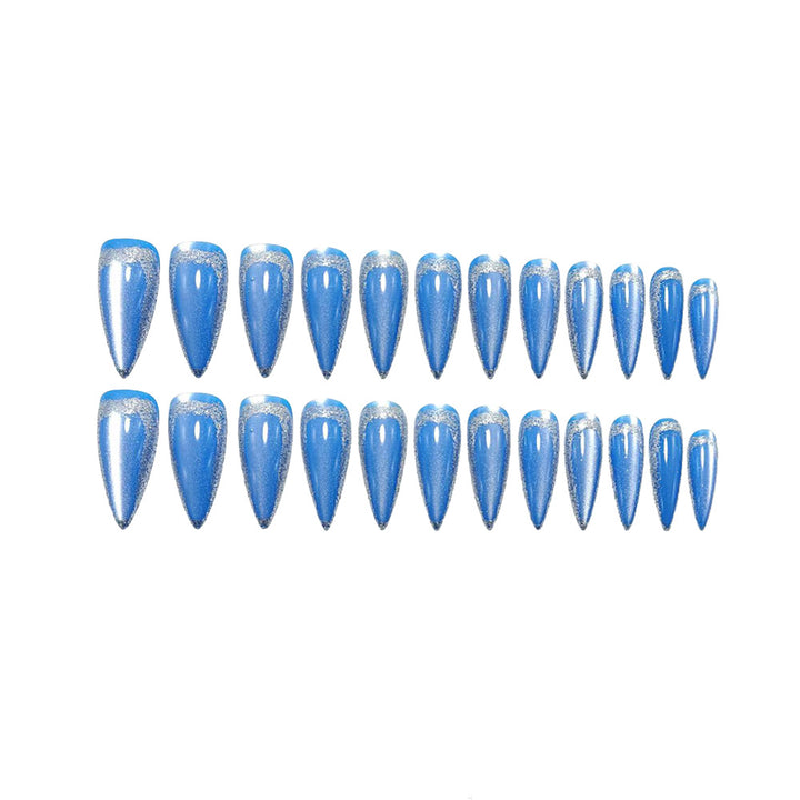 Glamorous artificial nails in elegant stiletto design with sparkling accents Stornfield