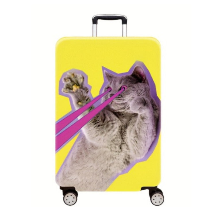 Women's Hard Shell Suitcase with Charming Cat Design Stornfield