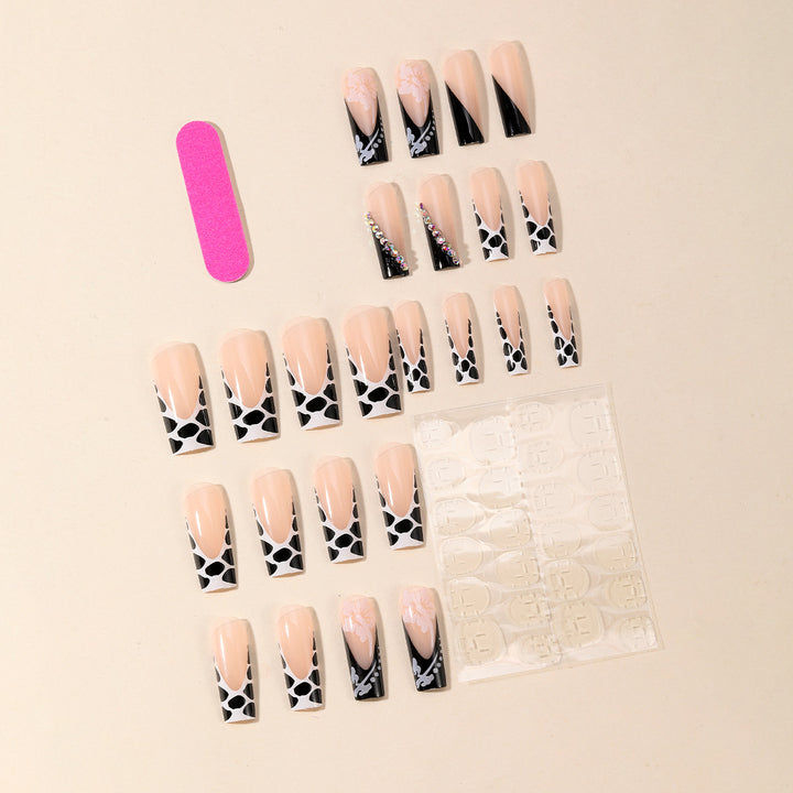 Artistic Long Acrylic Nail Set Stornfield