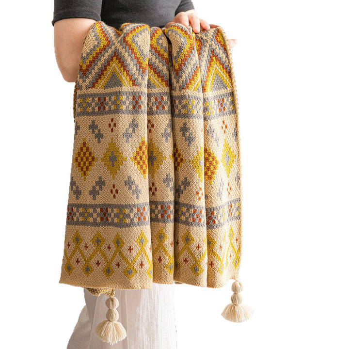 Cozy Patterned Textured Throw