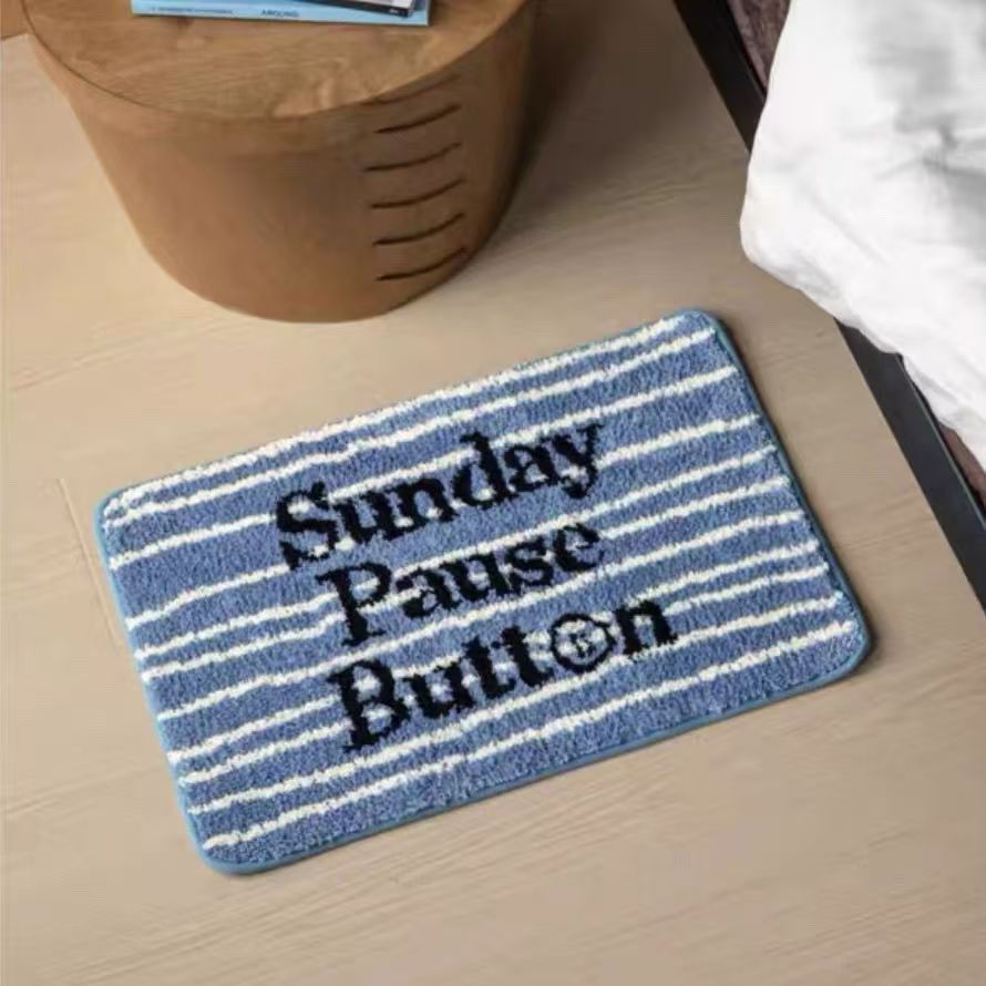 Plush Cartoon Scooting Bear Anti-Slip Bath Mat