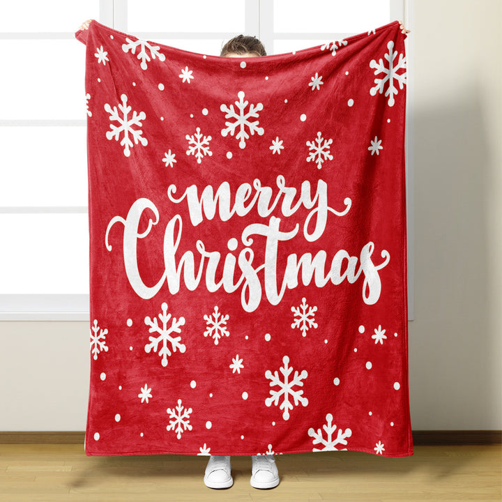 Christmas-Themed Throw Blanket