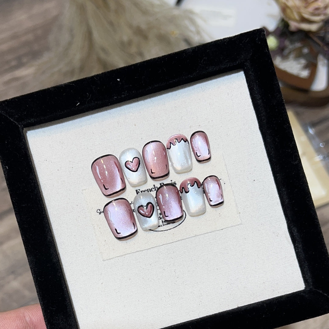 Romantic Press-On Nail Set Stornfield