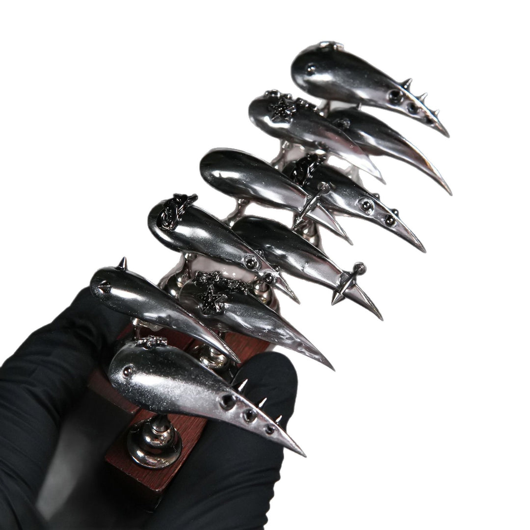 Spiked Stiletto Press-On Nails