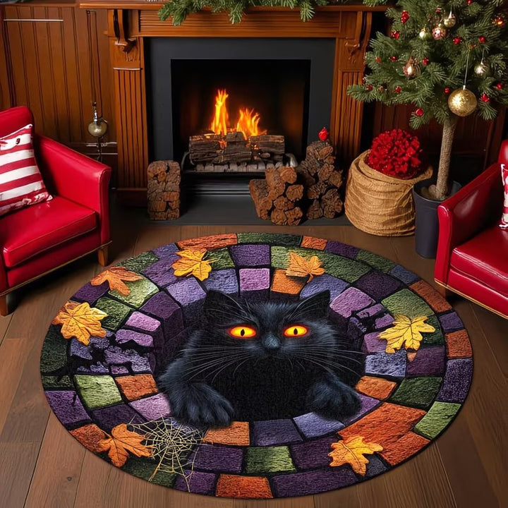 Halloween Themed 3D Optical Illusion Area Rug