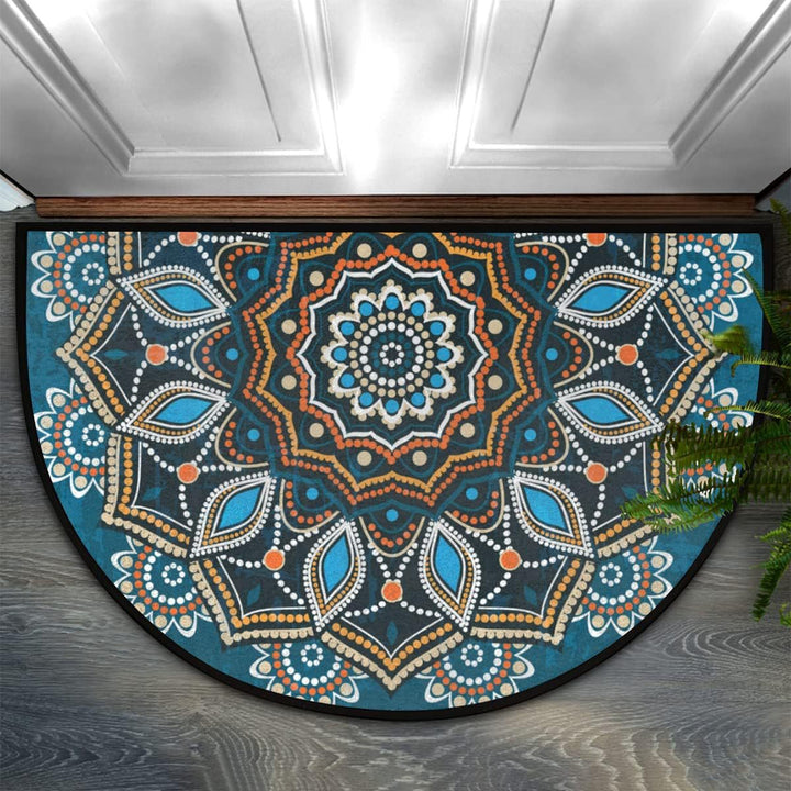 Decorative Mandala Patterned Entrance Mat