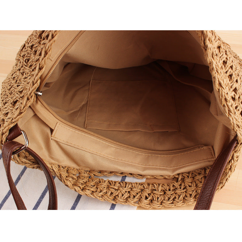 Beach bag with handwoven design Stornfield
