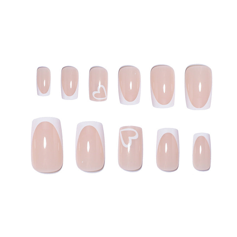 Elegant Heart-Embellished Nail Extensions Stornfield