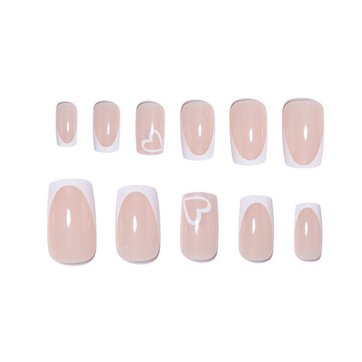 Elegant Heart-Embellished Nail Extensions Stornfield