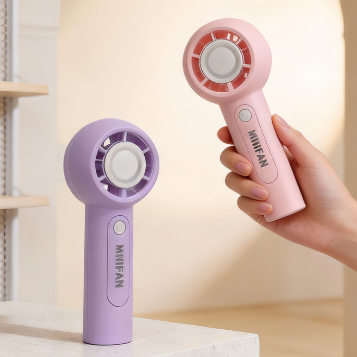 Ladies portable mini hand fan with ergonomic design and USB connection Stornfield