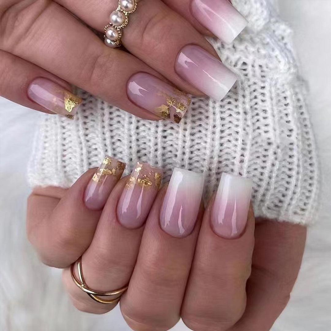 Stunning Ombre and Glitter Nail Extensions Stornfield