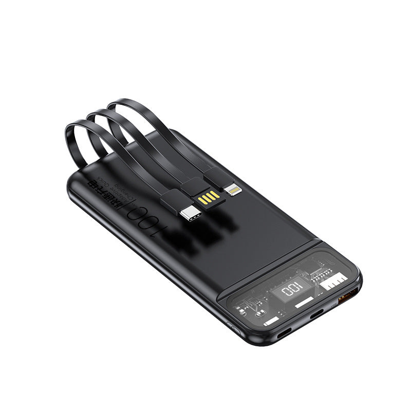 Portable power bank with multifunctional cable system and digital display Stornfield