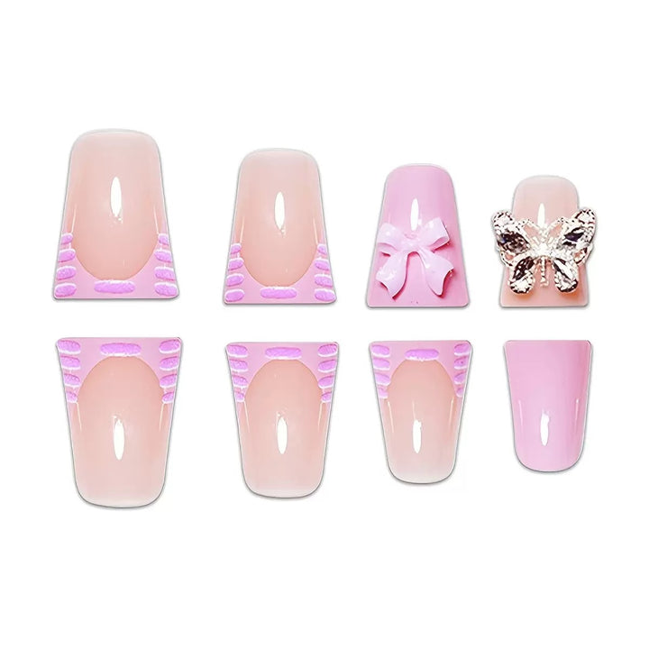 3D Floral Press-On Nail Art Set Stornfield