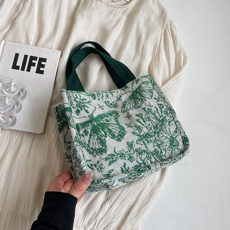 Eco-Friendly Floral Print Tote Bag