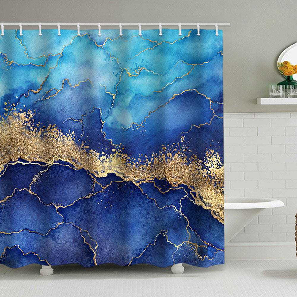 Artistic Marble Design Shower Curtain Stornfield