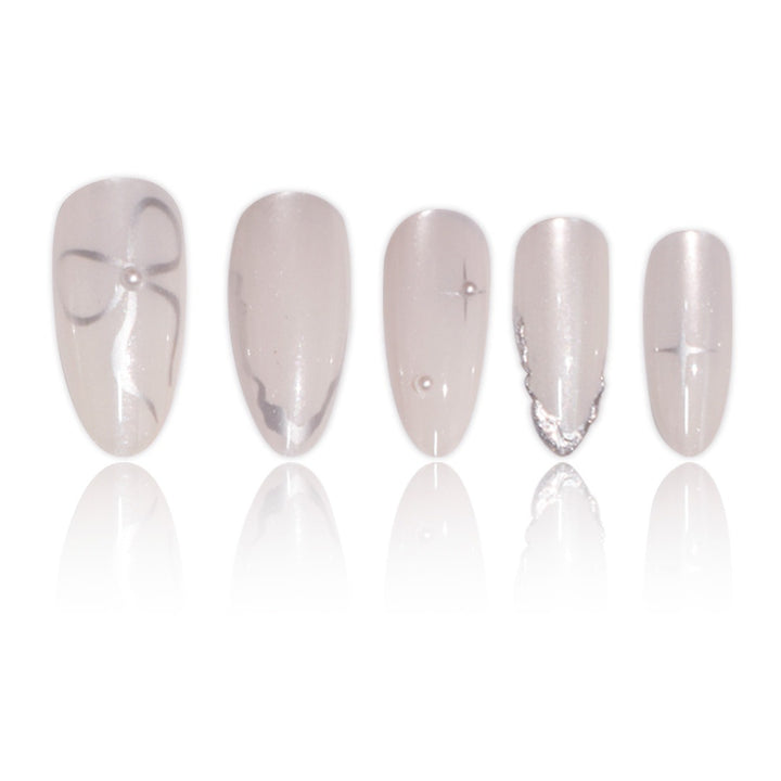 Elegant Stiletto Press-On Nail Art with Glossy Finish Stornfield