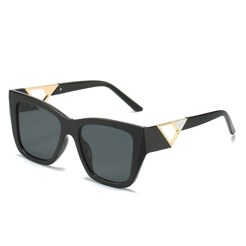 Women's Oversized Sunglasses with Modern Geometric Design and Elegant Metal Accent Stornfield