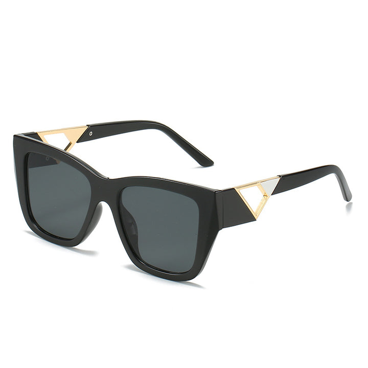 Women's Oversized Sunglasses with Modern Geometric Design and Elegant Metal Accent Stornfield