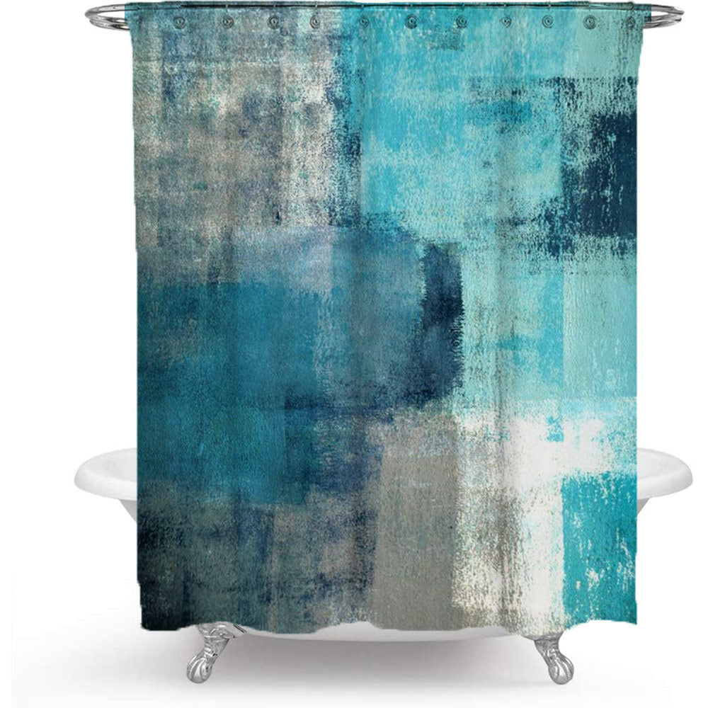 Scenic Beach-Themed Shower Curtain Stornfield