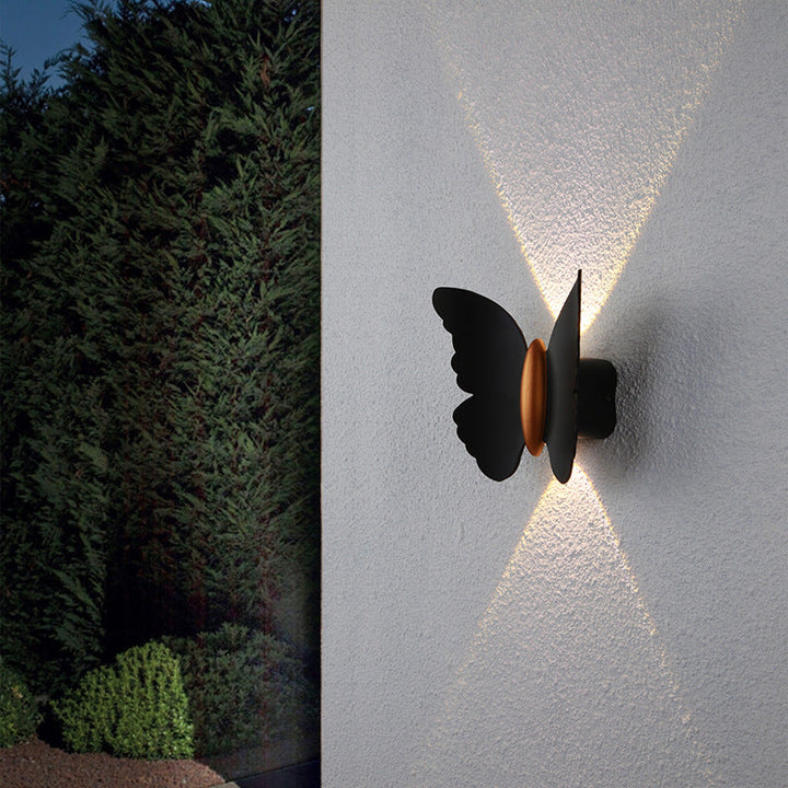 Creative Butterfly Shape Outdoor Patio LED Wall Sconce Lamp | Stornfield