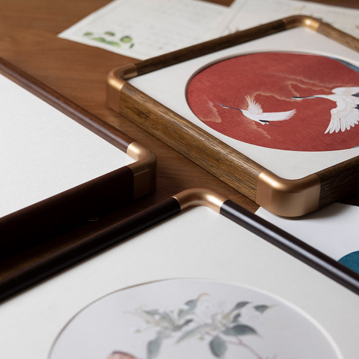 Artistic Framed Bird Illustration