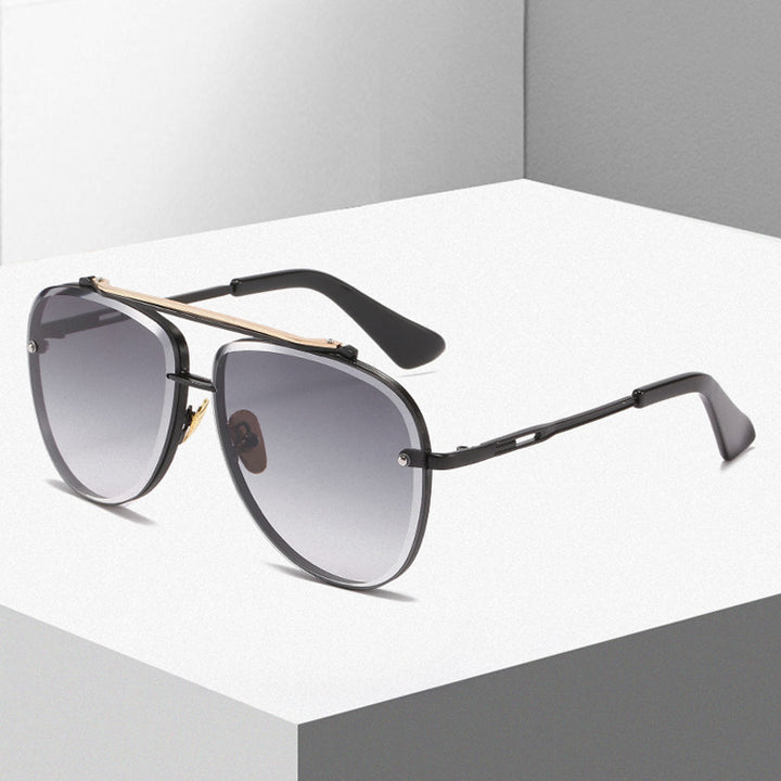 Women's Oversized Pilot Sunglasses with Adjustable Nose Pads and High-Quality Metal Frame Stornfield