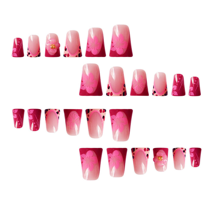 Floral Cat-Ear Design Press-On Nails Stornfield