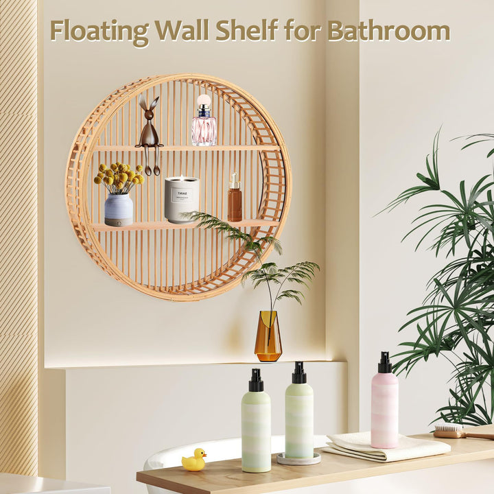 Floating Round Wall Shelf Stornfield