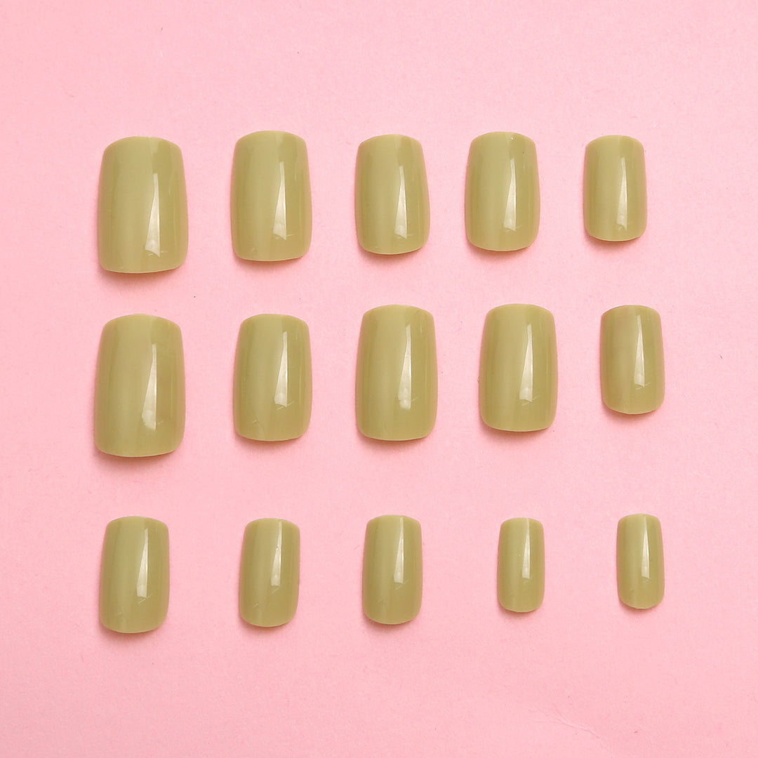 Glossy Press-On Nail Set with Almond Shape Stornfield