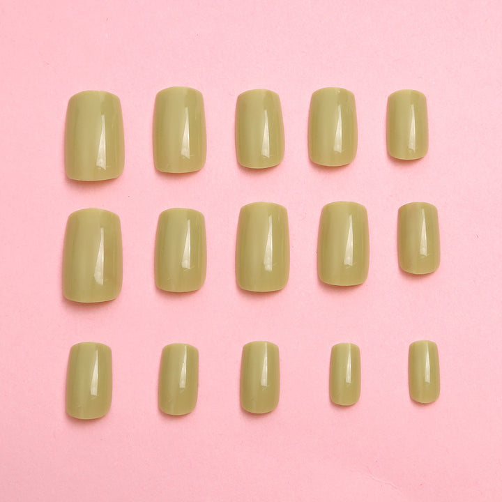 Glossy Press-On Nail Set with Almond Shape Stornfield