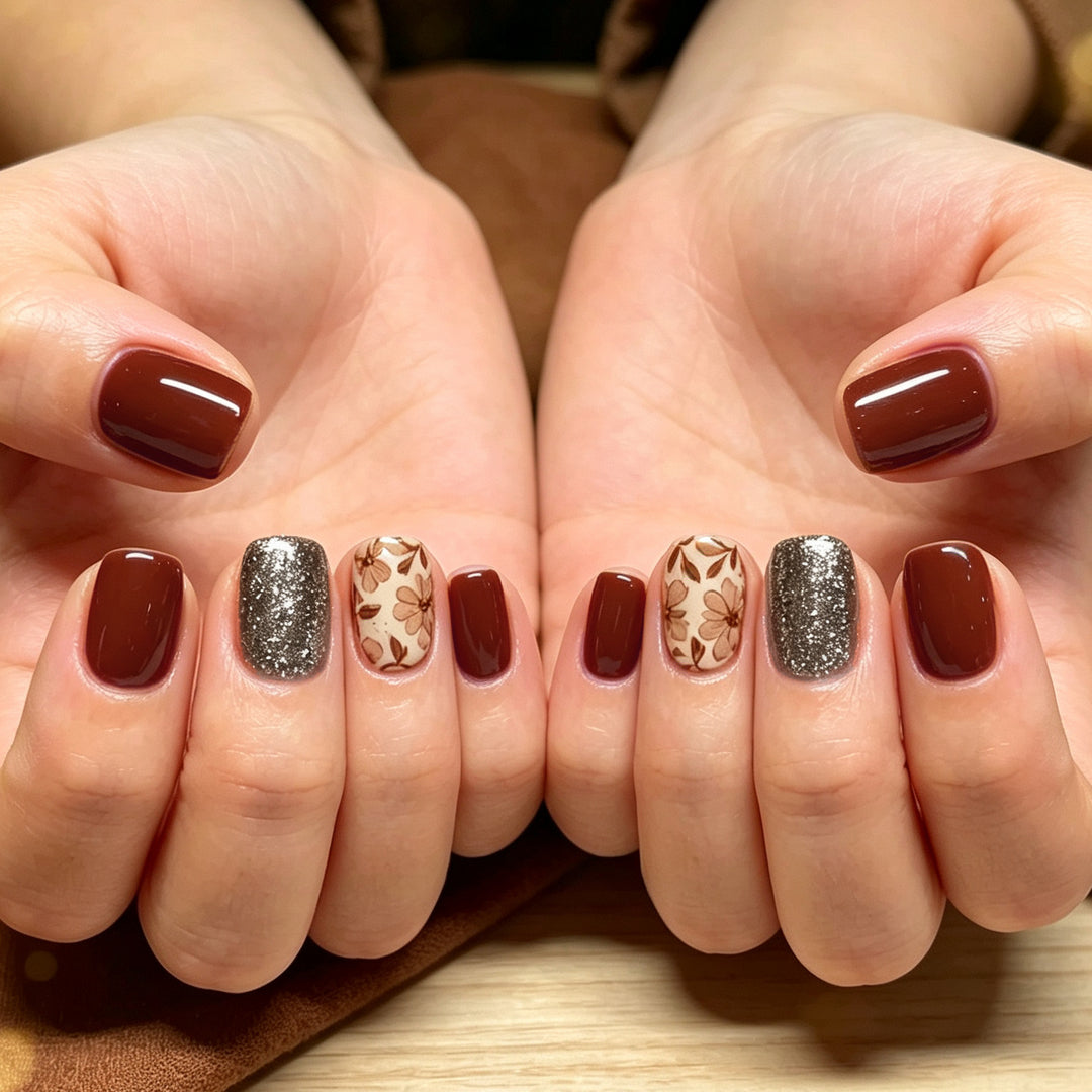 Artistic Floral Nail Design Stornfield