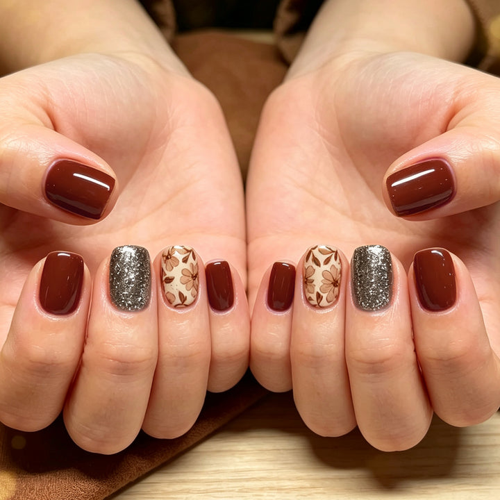 Artistic Floral Nail Design Stornfield
