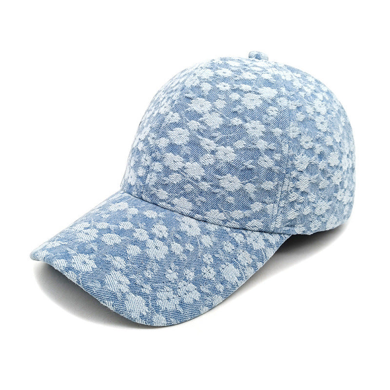Women's Floral Textured Cotton Baseball Cap Stornfield