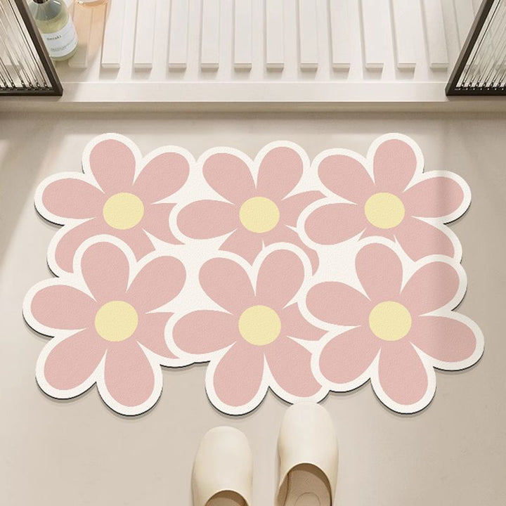 Decorative Floral Floor Mat