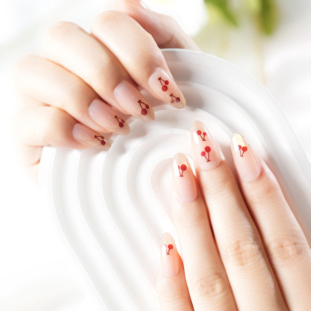 Artistic Cherry Blossom Press-On Nail Set Stornfield