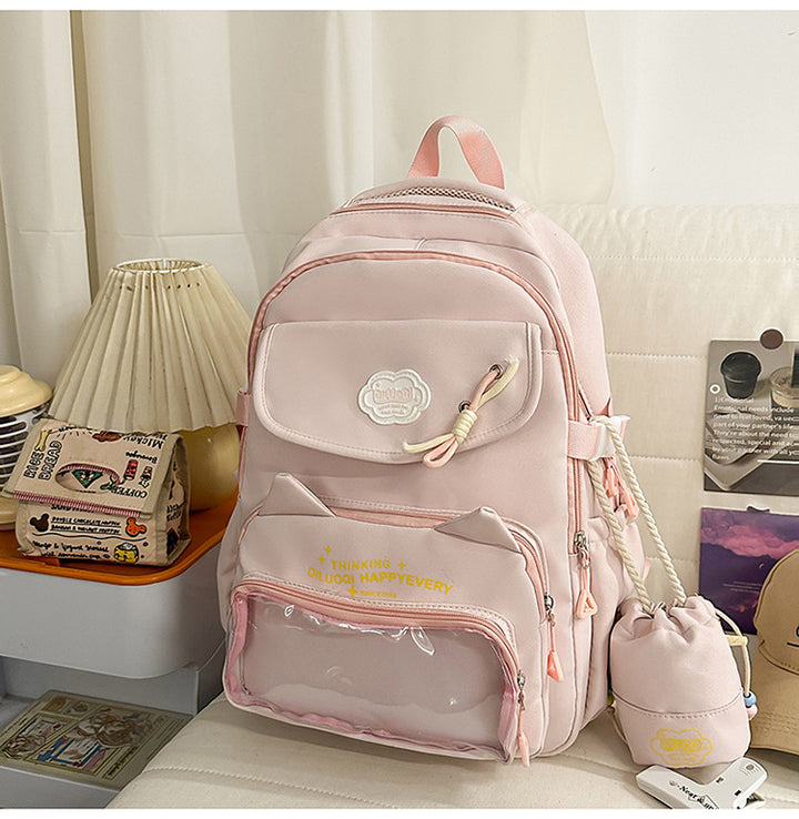 Cat-Designed Multi-Pocket School Backpack Stornfield