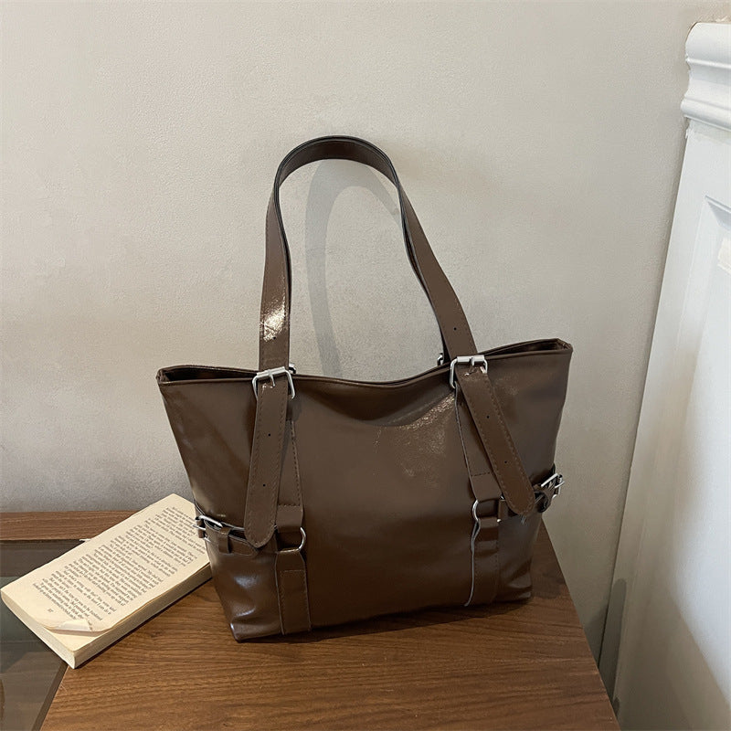 Stylish Faux Leather Shoulder Bag
